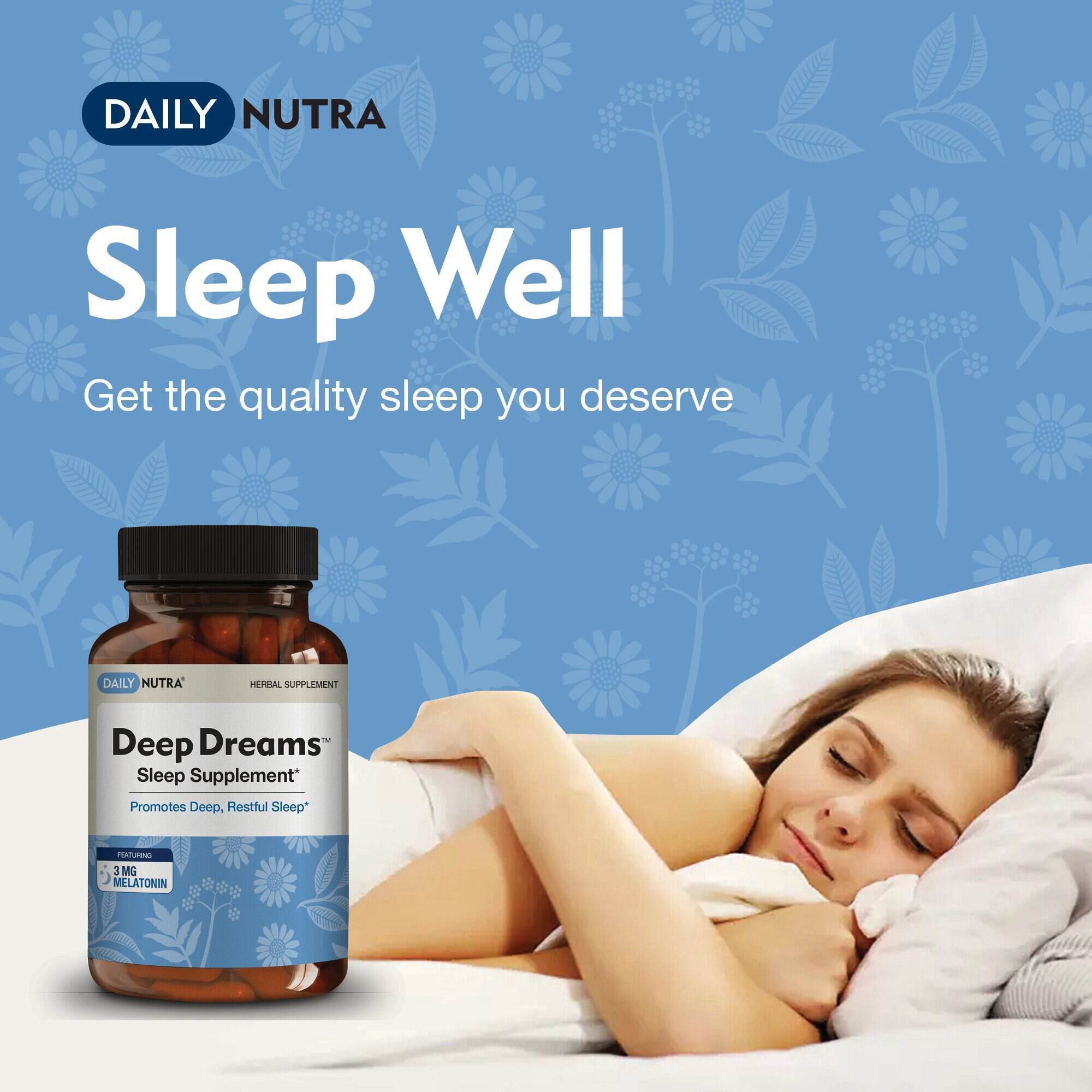 Skinny Dreams Women's Weight Loss Sleep Aid - Vegetarian Capsules, 2-Pack (Exp 12/2025)