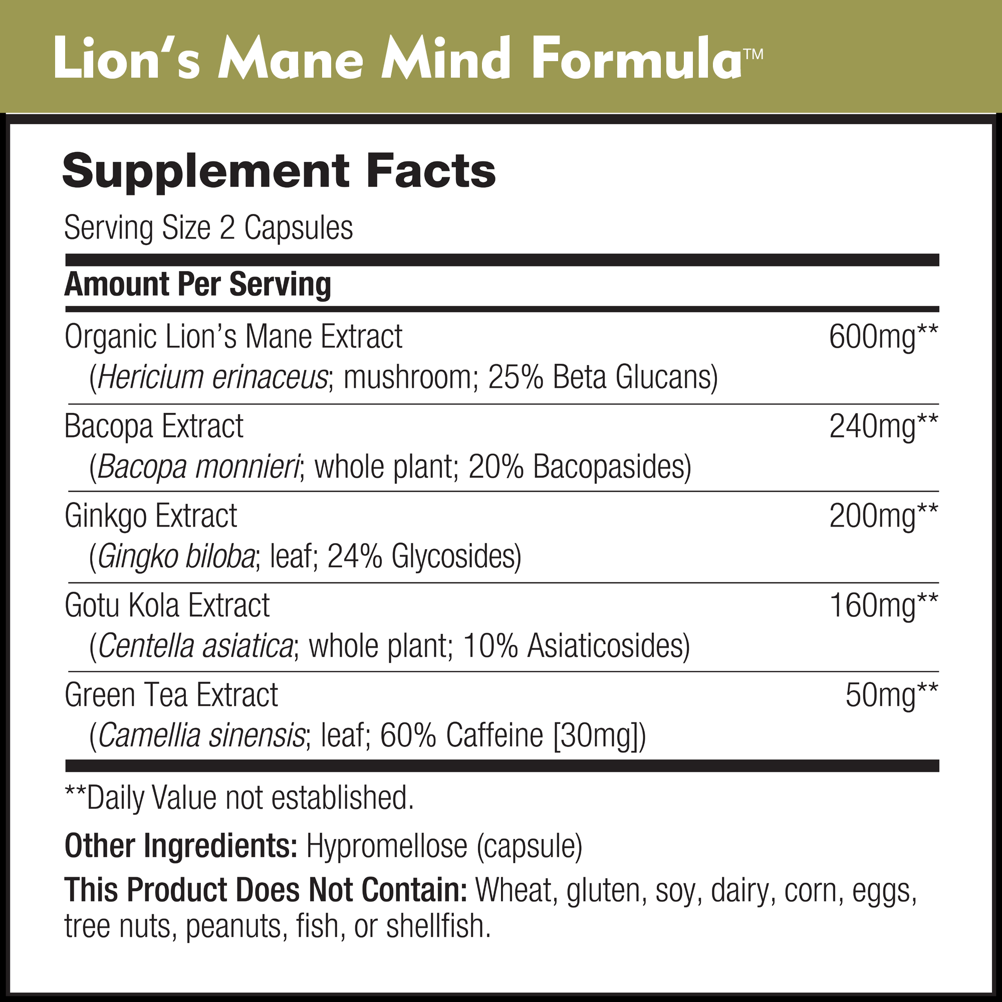 Lion's Mane Mind Formula
